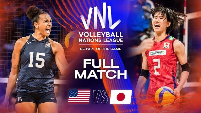 Usa vs. jpn - full match | quarter finals | women's vnl 2023 Usa vs. jpn - full match | quarter finals | women's vnl 2023