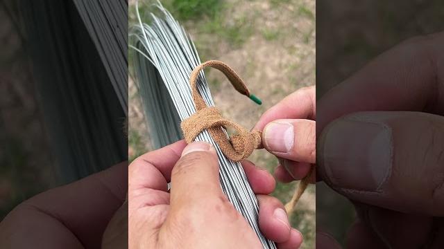 Wow… the cleanest wire coil knot! 🪢 Wow… the cleanest wire coil knot! 🪢