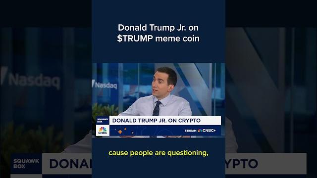 Donald trump jr. on $trump meme coin Donald trump jr. on $trump meme coin