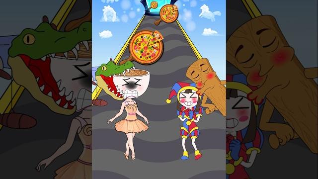 Funny epic challenge! new kiss run cappuccina ballerina vs pomni | amazing digital circus Funny epic challenge! new kiss run cappuccina ballerina vs pomni | amazing digital circus