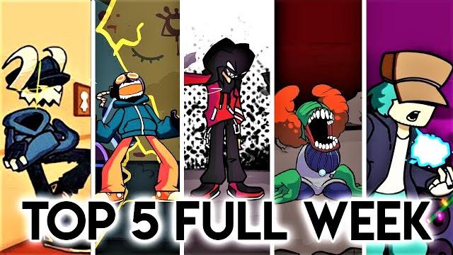 Top 5 mods full week - friday night funkin' Top 5 mods full week - friday night funkin'