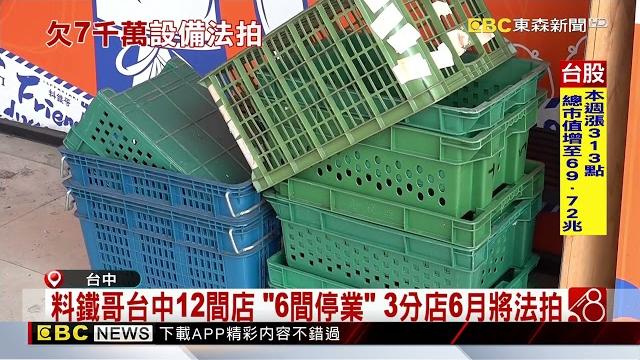 「料鐵哥」欠債破7千萬 大甲店設備遭法拍@newsebc 「料鐵哥」欠債破7千萬 大甲店設備遭法拍@newsebc