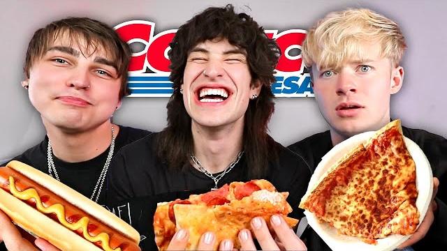 Trying costco food with sam and colby! Trying costco food with sam and colby!