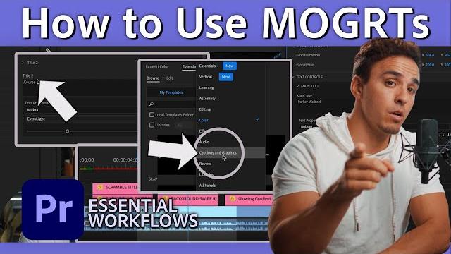 How to import & use mogrts on premiere pro | essential workflows with parker walbeck | adobe video How to import & use mogrts on premiere pro | essential workflows with parker walbeck | adobe video