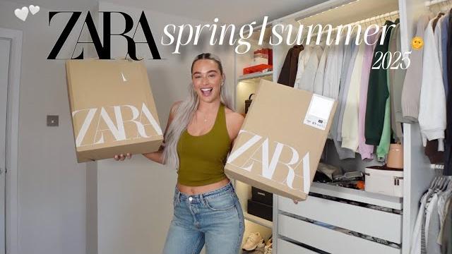 *huge* spring/summer zara try on haul 2025 *huge* spring/summer zara try on haul 2025