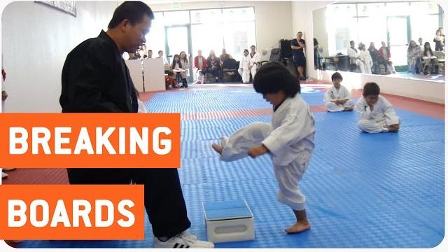 Little boy trying to break board in taekwondo | the new karate kid Little boy trying to break board in taekwondo | the new karate kid