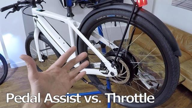 Pedal assist vs. throttle activated electric bike Pedal assist vs. throttle activated electric bike