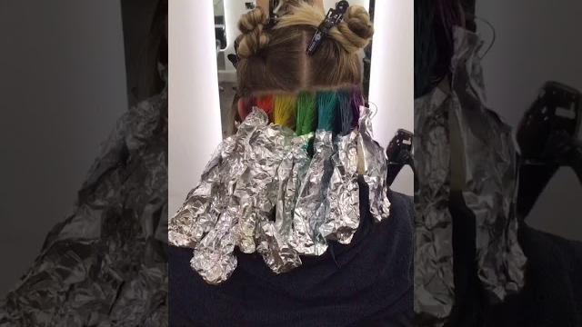 Hidden rainbow hair Hidden rainbow hair