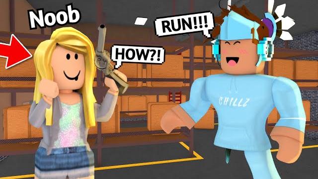 Teaching my noob friend how to play mm2... Teaching my noob friend how to play mm2...