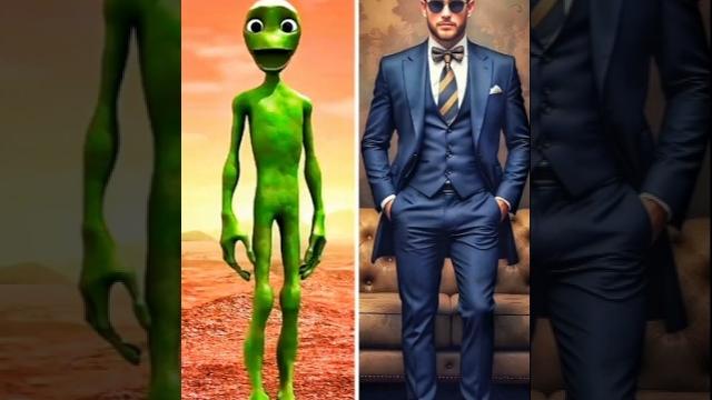 Dame tu cosita green alien popoy & gendain tummy turn into balloon #shorts #dametucosita Dame tu cosita green alien popoy & gendain tummy turn into balloon #shorts #dametucosita
