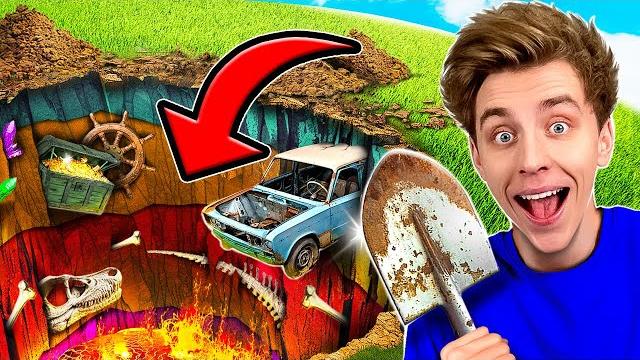 Кто выкопает яму глубже челлендж ! Кто выкопает яму глубже челлендж !