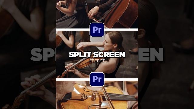 Easy split screen effect in premiere pro #tutorial Easy split screen effect in premiere pro #tutorial