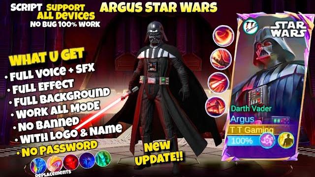 Update | script skin argus star wars - darth vader no password full effect voice | argus starwar ml Update | script skin argus star wars - darth vader no password full effect voice | argus starwar ml