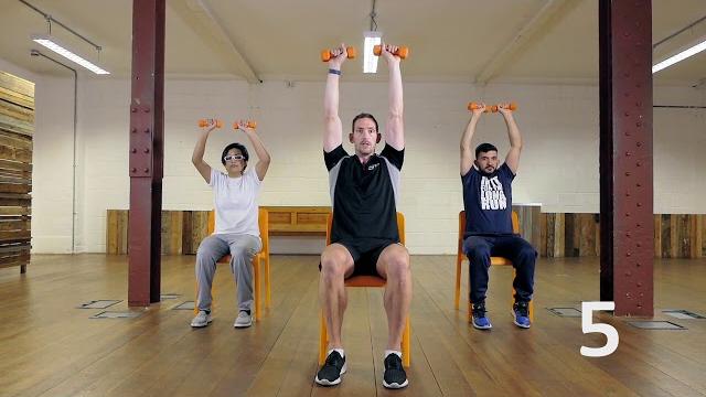Simple seated exercise workout | move more with ms Simple seated exercise workout | move more with ms