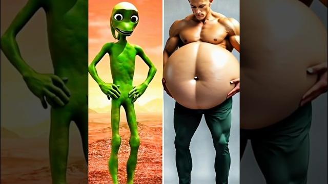 Dame tu cosita green alien popoy & jabyuun dkadro tummy turn into balloon #shorts #dametucosita Dame tu cosita green alien popoy & jabyuun dkadro tummy turn into balloon #shorts #dametucosita