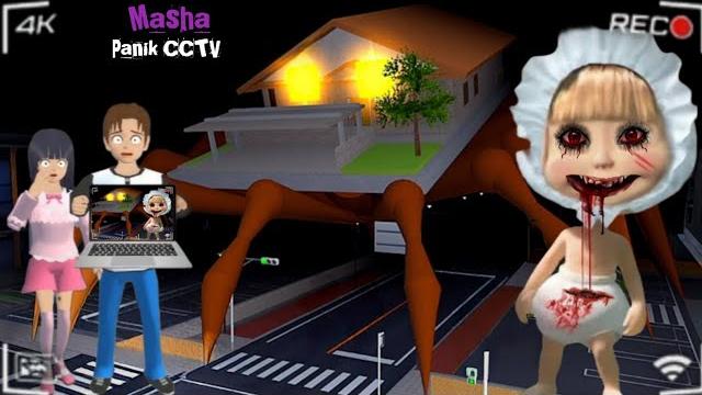 Masha baby panik cctv haunted yuta mio at haunted home | sakura school simulator horror drama Masha baby panik cctv haunted yuta mio at haunted home | sakura school simulator horror drama