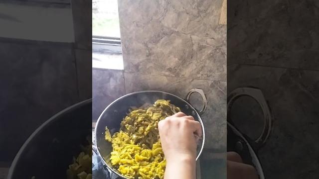 Bhat kerela bhaji #shorts,#sikjun ali Bhat kerela bhaji #shorts,#sikjun ali