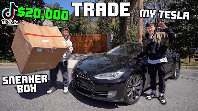 I bought a tesla and traded it for a $20,000 mystery box... I bought a tesla and traded it for a $20,000 mystery box...