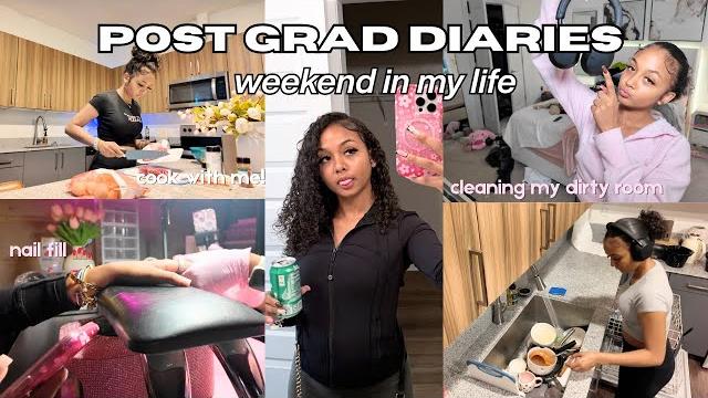 Post-grad diaries: productive weekend in my life | cleaning my messy apartment + nails + reset Post-grad diaries: productive weekend in my life | cleaning my messy apartment + nails + reset