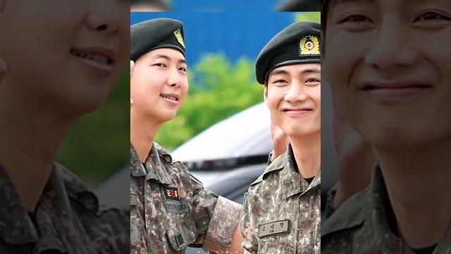 Bts’s rm and v were officially discharged from the military! #bts #rm #v #military #btsarmy #kpop Bts’s rm and v were officially discharged from the military! #bts #rm #v #military #btsarmy #kpop