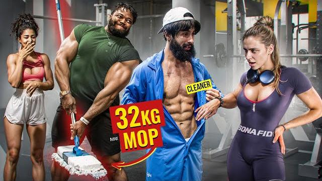 32kg के पोछे ने जिम में लड़कियों और बॉडीबिल्डर्स को चौंका दिया | खुद को क्लीनर बताकर #44 32kg के पोछे ने जिम में लड़कियों और बॉडीबिल्डर्स को चौंका दिया | खुद को क्लीनर बताकर #44
