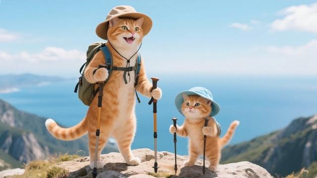 Mama cat & kitten sell takoyaki to fund a american shorthair kitty they rescued on a hike!#cat#funny Mama cat & kitten sell takoyaki to fund a american shorthair kitty they rescued on a hike!#cat#funny