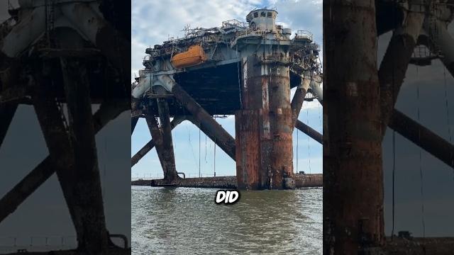 Thousands of abandoned oil rigs in the gulf of mexico #shorts Thousands of abandoned oil rigs in the gulf of mexico #shorts