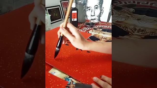 挥春:心想事成,现场挥春,书法挥毫,牛牛画廊 挥春:心想事成,现场挥春,书法挥毫,牛牛画廊