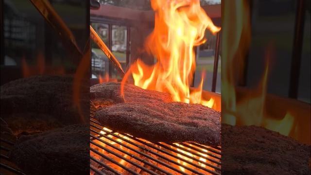 #tritip over #fire after a #lowandslow cook #weber #bbq #webergrill #lightitup #steak #beef #yum #tritip over #fire after a #lowandslow cook #weber #bbq #webergrill #lightitup #steak #beef #yum