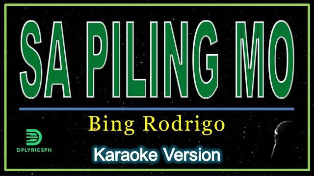 Bing rodrigo - sa piling mo (karaoke version) Bing rodrigo - sa piling mo (karaoke version)