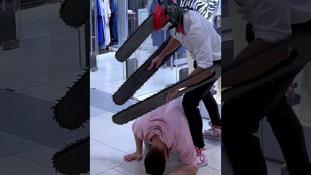 Chainsaw man dummy prank Chainsaw man dummy prank