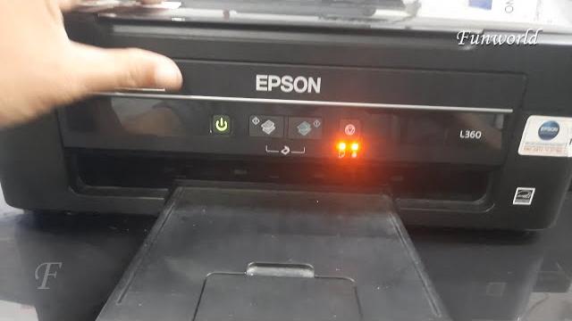 Epson l360 error light blinking at the same time Epson l360 error light blinking at the same time