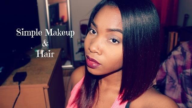 Simple makeup & hair| youtube comeback Simple makeup & hair| youtube comeback