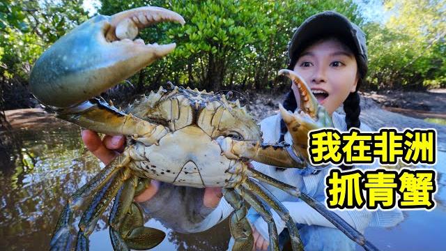 在非洲抓青蟹,挖洞2米掏6斤大螃蟹,一锅水煮滋味鲜!| 赶海 | 螃蟹 | 海鲜 | 红树林 | 非洲 | 在非洲抓青蟹,挖洞2米掏6斤大螃蟹,一锅水煮滋味鲜!| 赶海 | 螃蟹 | 海鲜 | 红树林 | 非洲 |