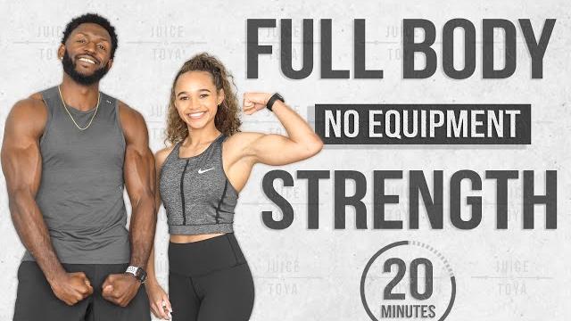 20 minute full body strength workout (no equipment/no repeat) 20 minute full body strength workout (no equipment/no repeat)