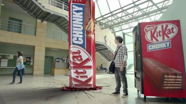 Kit kat chunky commercial: silence your hunger Kit kat chunky commercial: silence your hunger