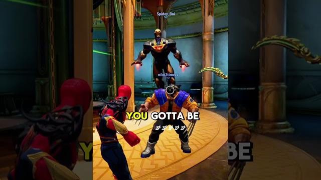 Spider-man and wolverine interaction #marvelrivals Spider-man and wolverine interaction #marvelrivals