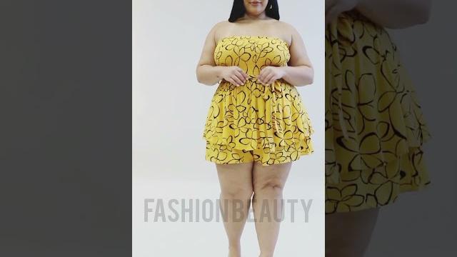 Latest plus size fashion for curvy women dress brissia romper Latest plus size fashion for curvy women dress brissia romper