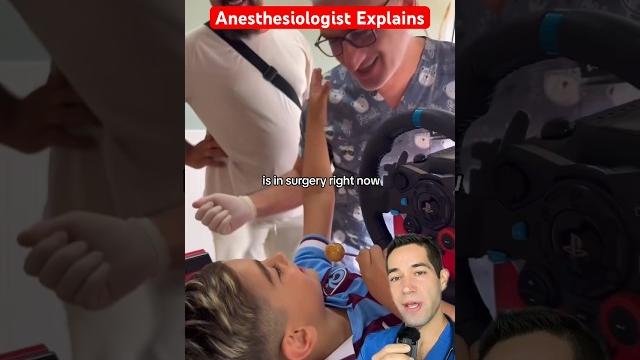 Boy playing video games while in surgery?! Boy playing video games while in surgery?!
