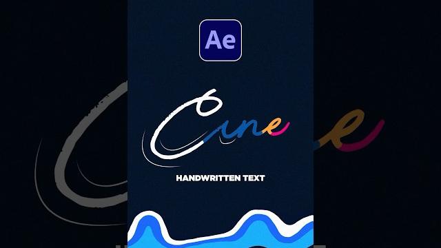 Make animated handwritten text in after effects Make animated handwritten text in after effects