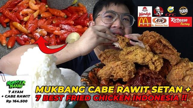 Gamasuk akal pedesnya ‼️ mukbang 7 ayam kfc, mcd, dll + nasi segunung + cabe rawit setan antimage Gamasuk akal pedesnya ‼️ mukbang 7 ayam kfc, mcd, dll + nasi segunung + cabe rawit setan antimage