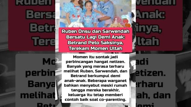Ruben onsu dan sarwendah kembali tampil bersatu, betrand peto jadi saksi#rubenonsu #sarwendah Ruben onsu dan sarwendah kembali tampil bersatu, betrand peto jadi saksi#rubenonsu #sarwendah