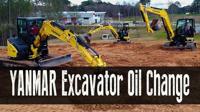 Yanmar academy midsize to large excavator oil change Yanmar academy midsize to large excavator oil change