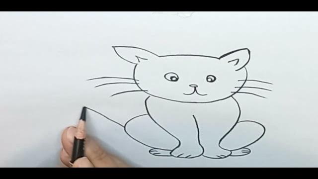 I draw a cat in 60 seconds I draw a cat in 60 seconds
