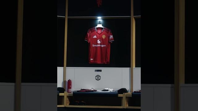 Inside the dressing room with our new home shirt Inside the dressing room with our new home shirt