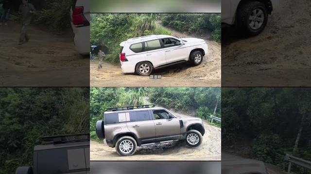 Toyota prado vs land rover defender hill climbing challenge, land rover defender wins! Toyota prado vs land rover defender hill climbing challenge, land rover defender wins!