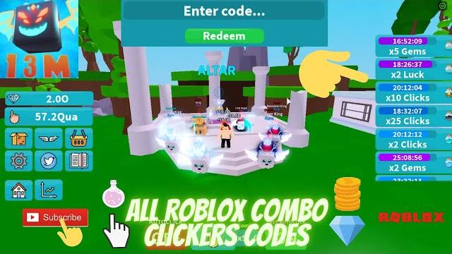 Roblox combo clicker codes! Roblox combo clicker codes!