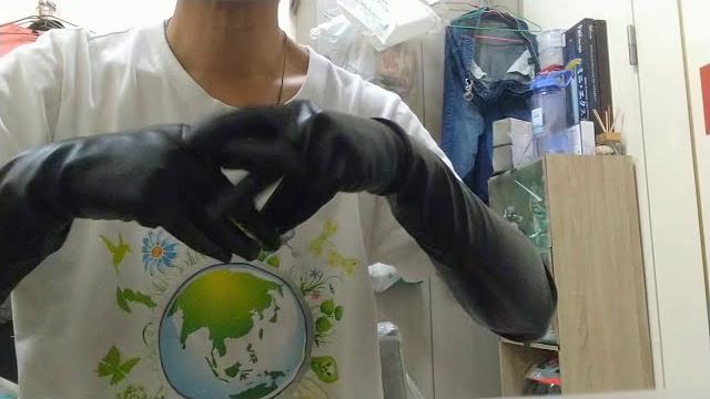 Black gloves satin gloves 手袋でこちょこちょ 緞面手套 Black gloves satin gloves 手袋でこちょこちょ 緞面手套
