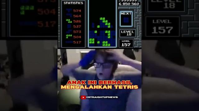 Bocah 13 tahun berhasil menaklukan tetris #shorts Bocah 13 tahun berhasil menaklukan tetris #shorts
