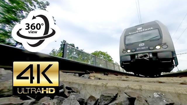 360° camera under trains (4k) virtual reality 360° camera under trains (4k) virtual reality